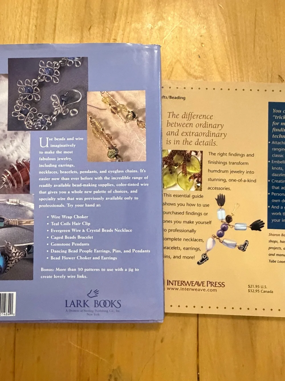 Beading Jewelry Making Book Lot Wire Jewelry Findings Finishings Beadwork 2 Book